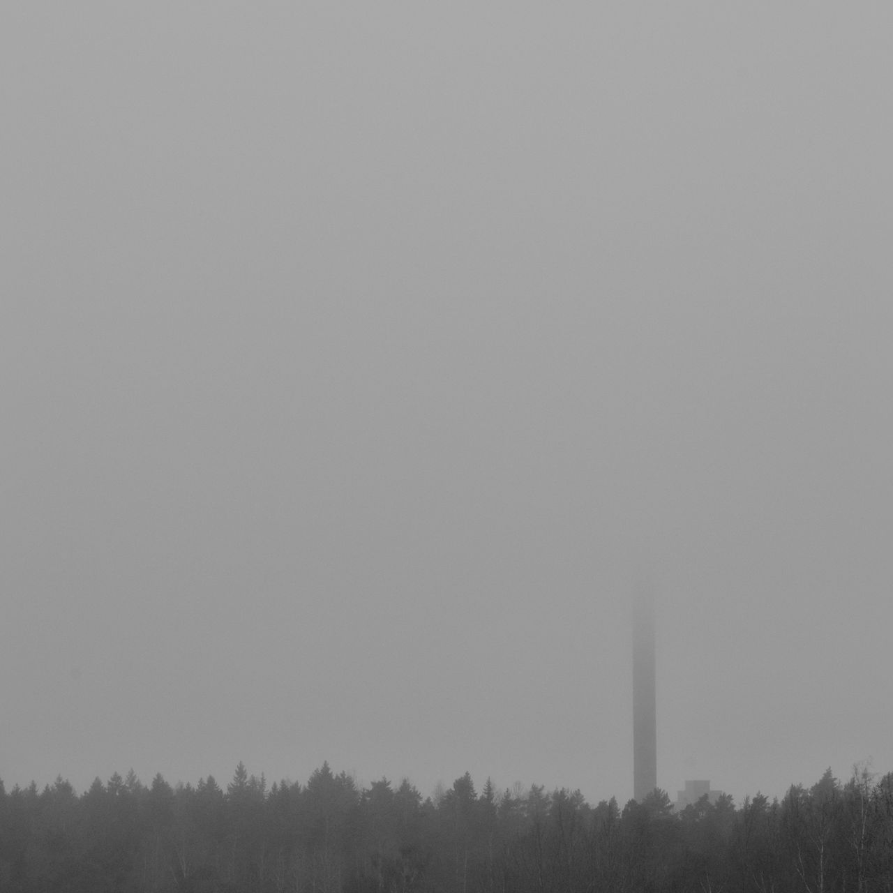 tower in the fog